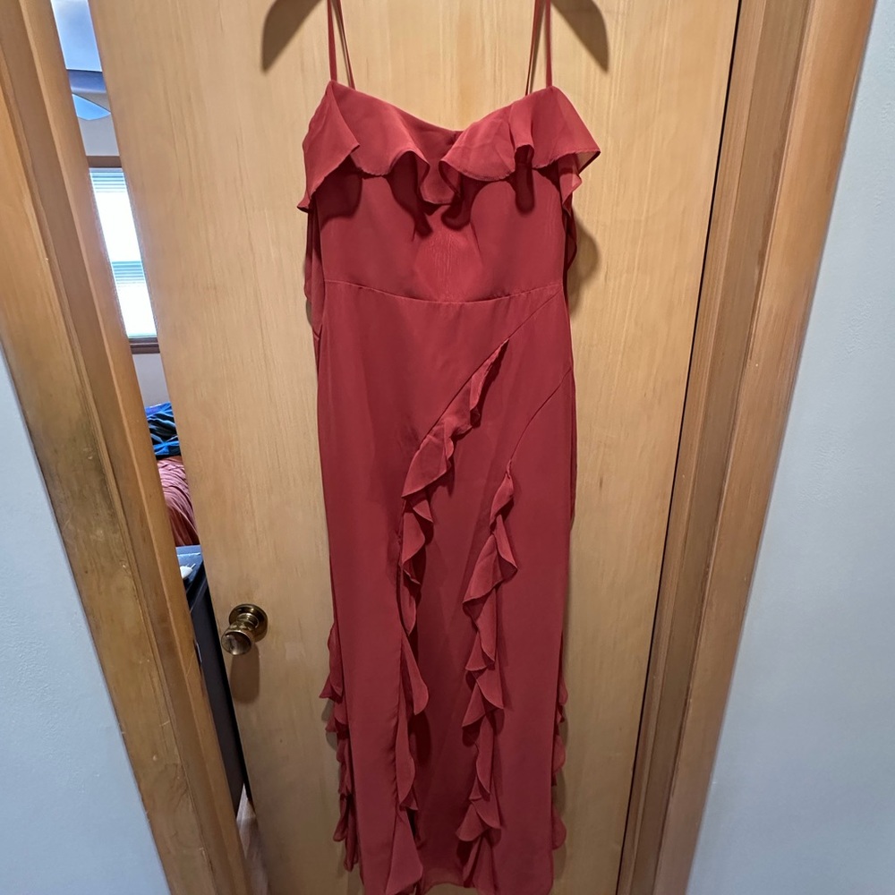 Azazie Terracotta Bridesmaid/Wedding Guest Dress